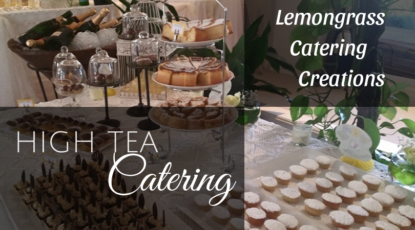 high tea caterer dessert table image lemongrass catering central coast